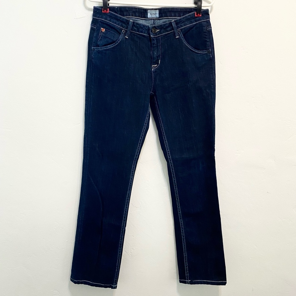 Hudson Midrise Carly Dark Wash Jeans 28 - Picture 2 of 6